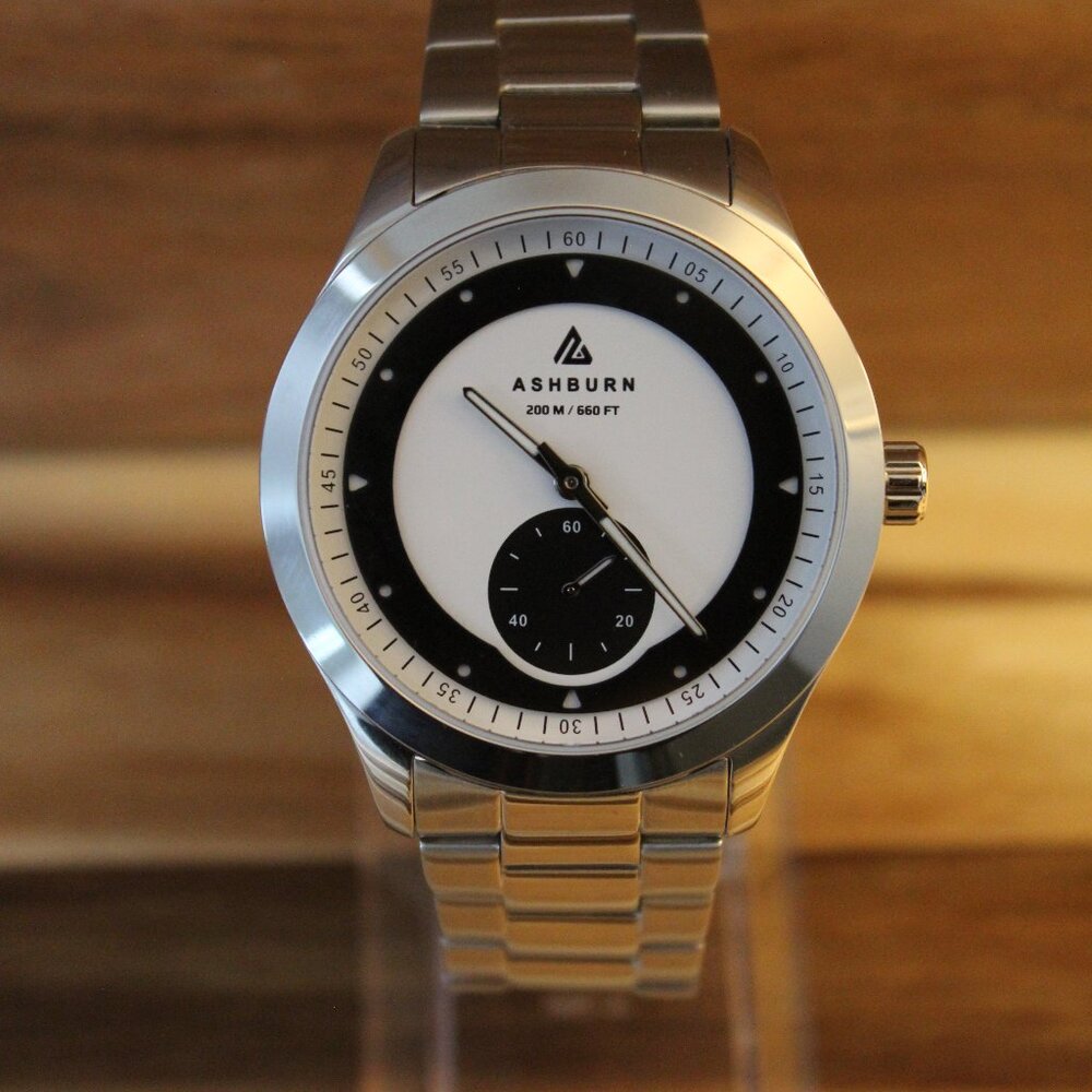Tuxedo dial watch